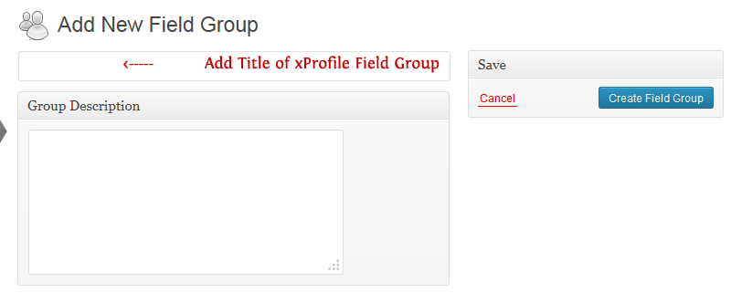 xprofile-add-field-group